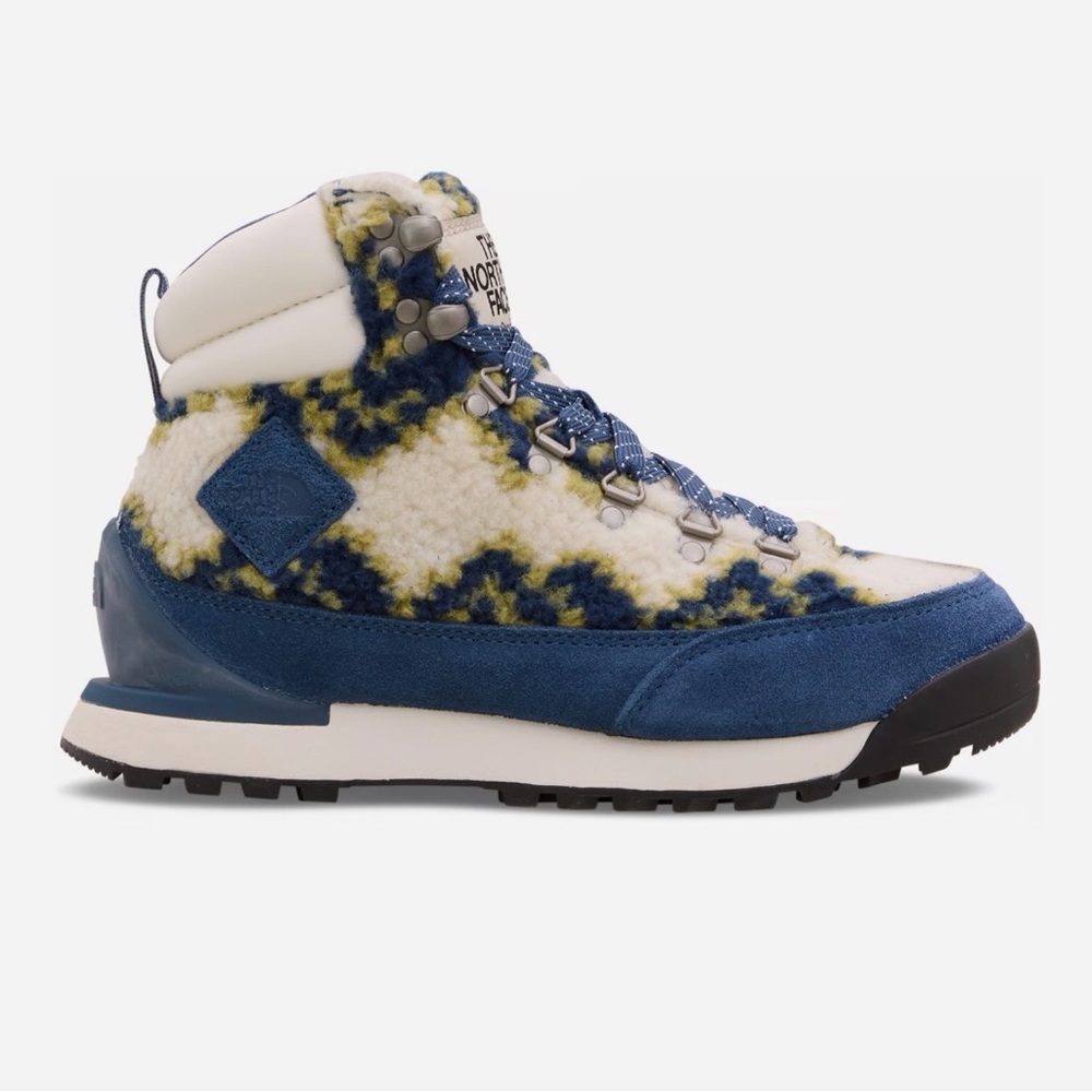 The North Face Blue Cream Yellow Patterned Women's Winter Boots